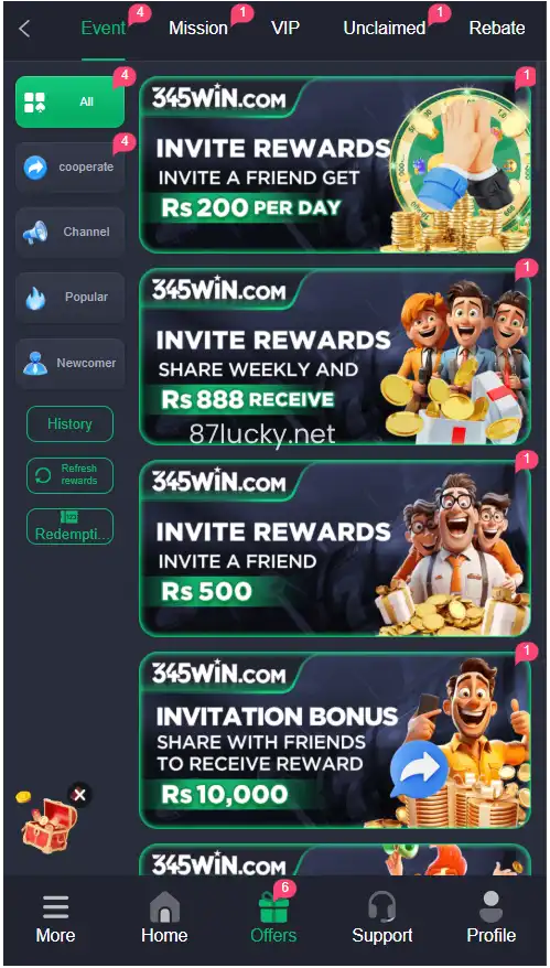 345 WIN Game Download